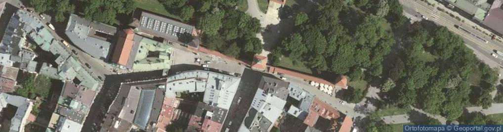 Zdjęcie satelitarne Brama florianska