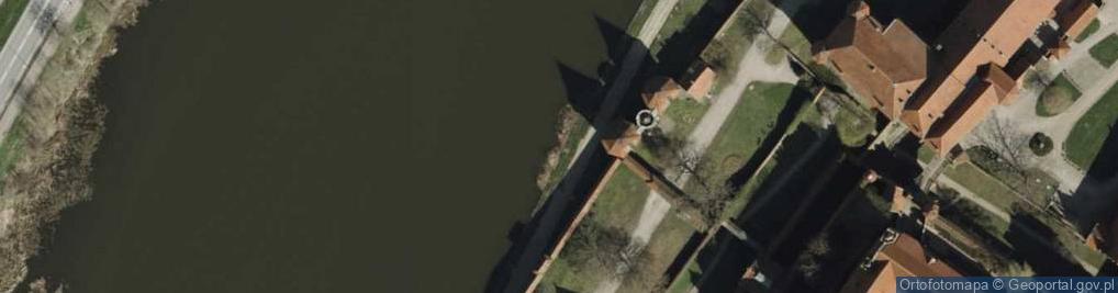 Zdjęcie satelitarne Brückenbasteien an der Nogat in Malbork