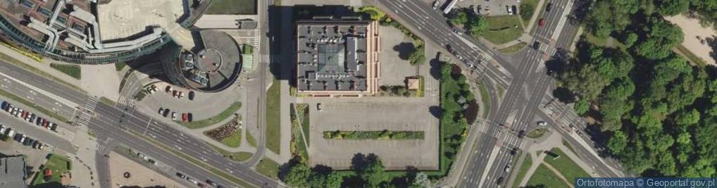Zdjęcie satelitarne Budynek prokuratury i sądu w Lubinie