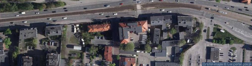 Zdjęcie satelitarne Bydg budynek gazowni