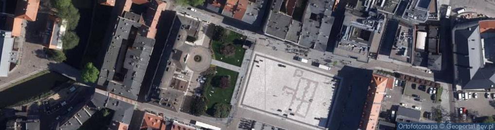 Zdjęcie satelitarne Bydgosz Rynek kamienice nr 1 i 3