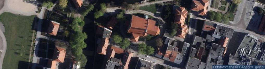 Zdjęcie satelitarne Bydgoszcz figura św Jana Nepomucena