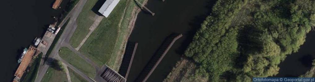 Zdjęcie satelitarne Bydgoszcz jaz walcowy lotnicze