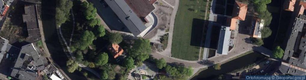 Zdjęcie satelitarne Bydgoszcz kładka przy operze nova