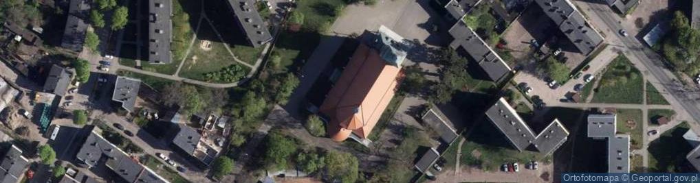 Zdjęcie satelitarne Bydgoszcz Kościół MBNP korpus 2