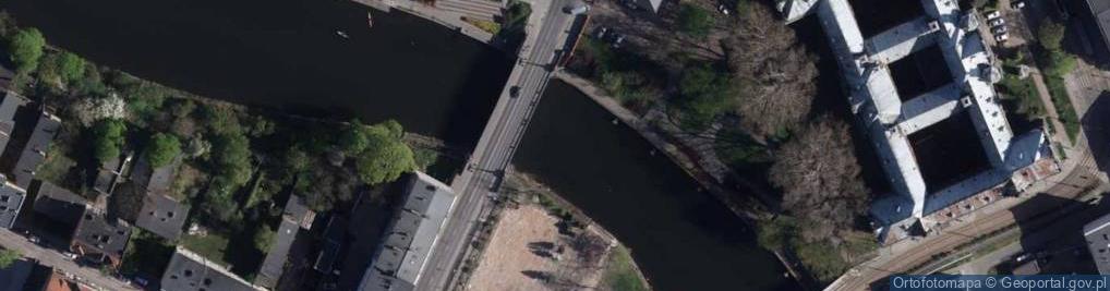 Zdjęcie satelitarne Bydgoszcz stary most Królowej Jadwigi 1