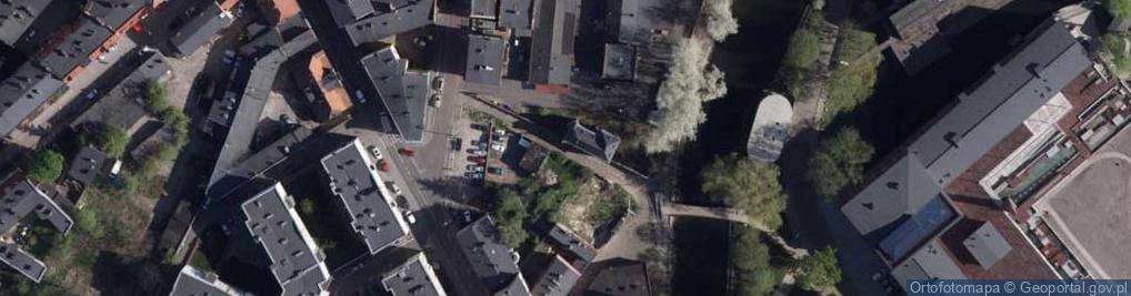 Zdjęcie satelitarne Bydgoszcz wyspa Okolice kładki św Trójcy 3