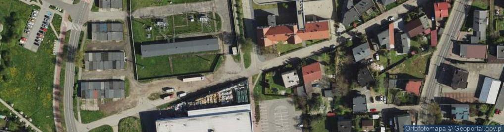 Zdjęcie satelitarne Bytkow church