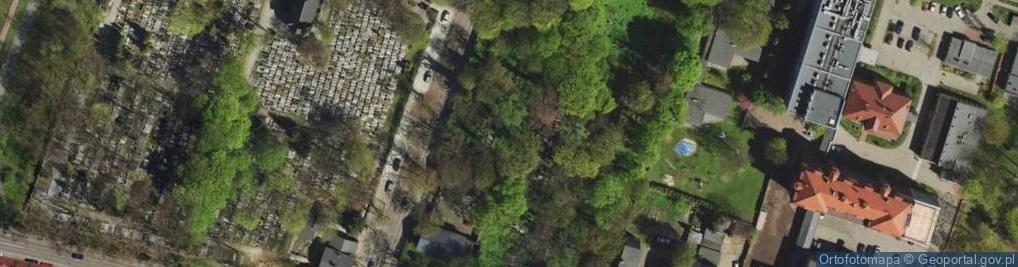 Zdjęcie satelitarne Bytom - Cmentarz żydowski
