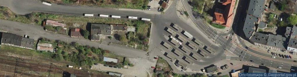 Zdjęcie satelitarne Bytom - Dworzec autobusowy