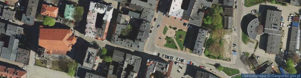 Zdjęcie satelitarne Bytom - Plac Grunwaldzki
