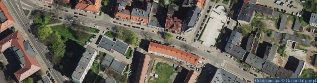 Zdjęcie satelitarne Bytom - Ul. Powstańców Warszawskich 01
