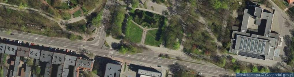 Zdjęcie satelitarne Bytom - Victims of communism monument 01