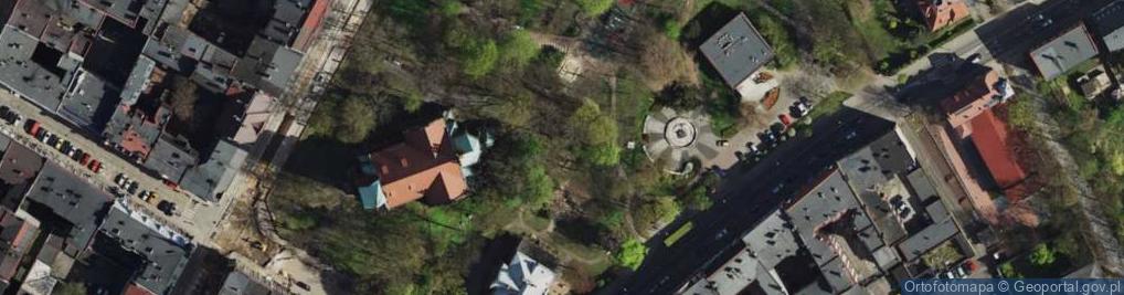 Zdjęcie satelitarne Chorzów - Park Hutników - Fontanna 01