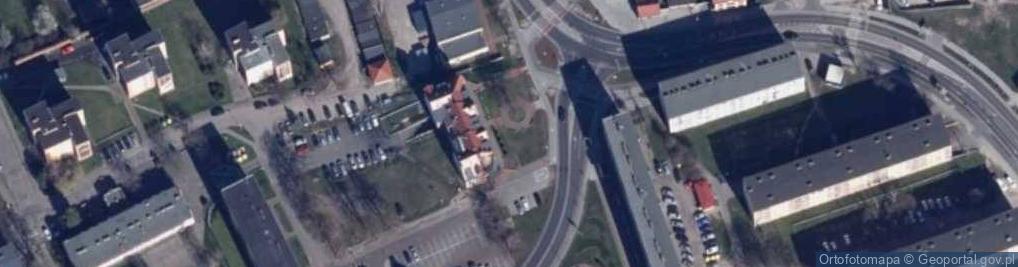 Zdjęcie satelitarne Choszczno most
