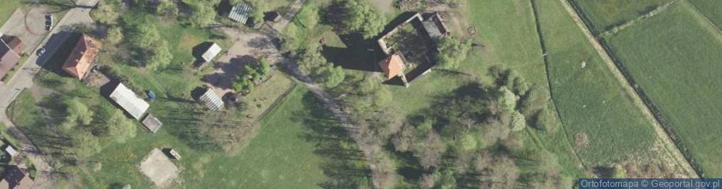 Zdjęcie satelitarne Chudów castle in March1