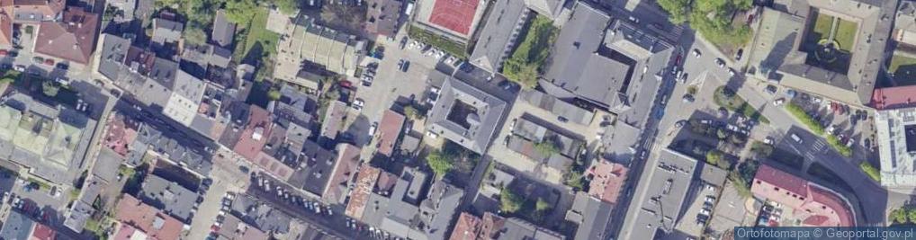 Zdjęcie satelitarne Cieszyn rotunda sw Mikolaja