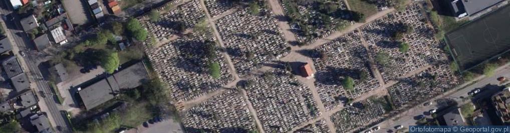 Zdjęcie satelitarne Cm komunalny Kcyńska - kaplica