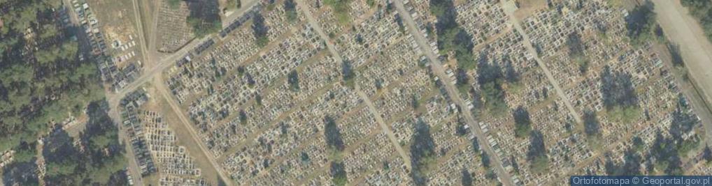 Zdjęcie satelitarne Cm komunalny Wiślana Bydgoszcz nowe pochówki 3