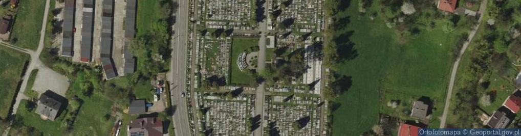 Zdjęcie satelitarne Cmentarz cieszyn
