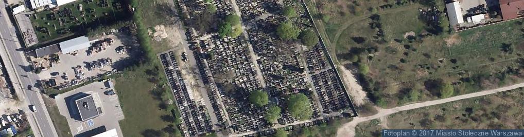 Zdjęcie satelitarne Cmentarz parafialny w Zerzeniu 20080917 08