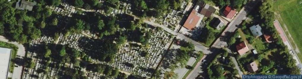 Zdjęcie satelitarne Cmentarz w Brwinowie, bitwa pod Brwinowem