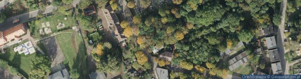 Zdjęcie satelitarne Cmentarz żydowski w Zabrzu1