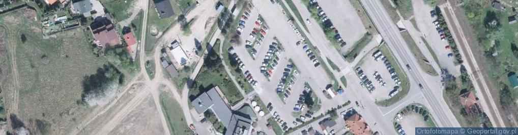 Zdjęcie satelitarne Czantoria - stacja kolejki dol