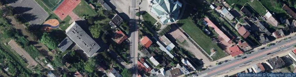 Zdjęcie satelitarne Dęblin kościół Piusa V