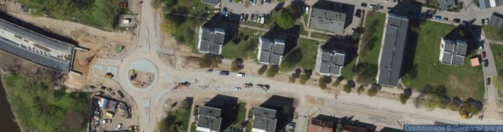Zdjęcie satelitarne Detal domu przy ul. Kętrzyńskiej