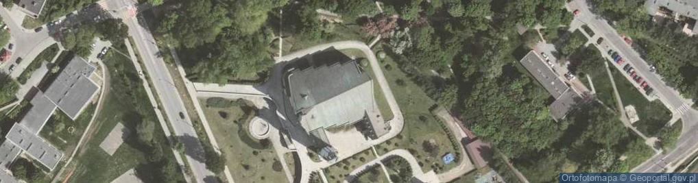 Zdjęcie satelitarne Divine Mercy Church,1a osiedle Na Wzgorzach,Nowa Huta,Krakow,Poland