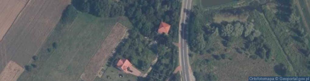 Zdjęcie satelitarne Dobrzyków - figurka św.Jana Nepomucena 1