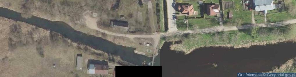 Zdjęcie satelitarne Dobrzyniewo Fabryczne - Jaz na Suprasli