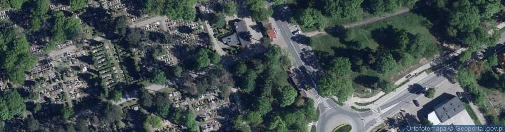 Zdjęcie satelitarne Dom pogrzebowy