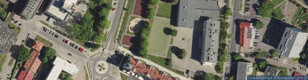 Zdjęcie satelitarne Droga rowerowa w Lubinie