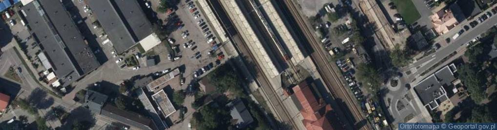 Zdjęcie satelitarne Dworzec kolejowy w Otwocku - wnętrze