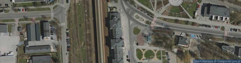 Zdjęcie satelitarne Dworzec Zawiercie