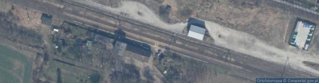 Zdjęcie satelitarne Dygowo - pociąg do Kołobrzegu