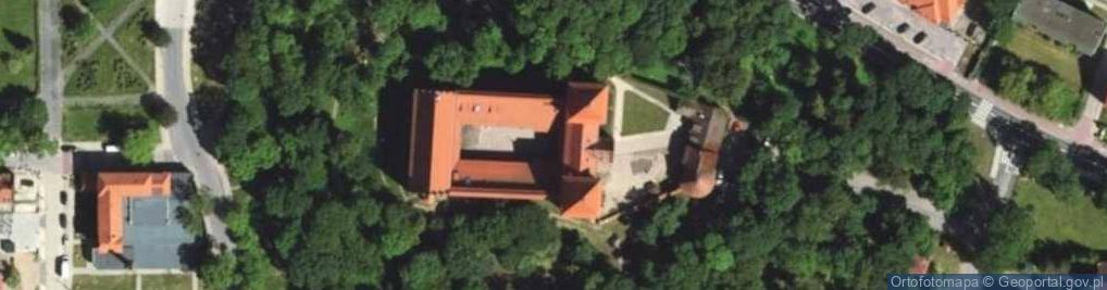 Zdjęcie satelitarne Dziedziniec zamku w Nidzicy
