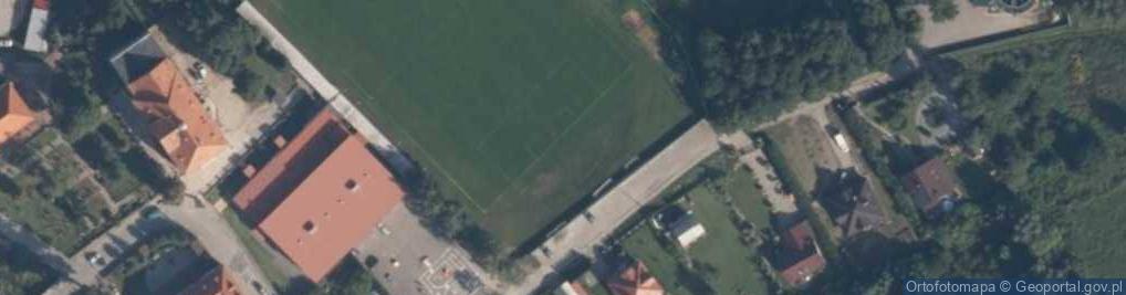 Zdjęcie satelitarne Dzierzgoń-ruiny zamku