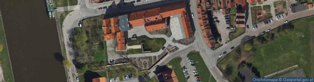 Zdjęcie satelitarne Elbląg, Gimnazijna, rekonstruované budovy