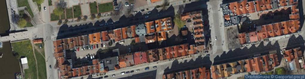 Zdjęcie satelitarne Elbląg, kostelní ulička, detail