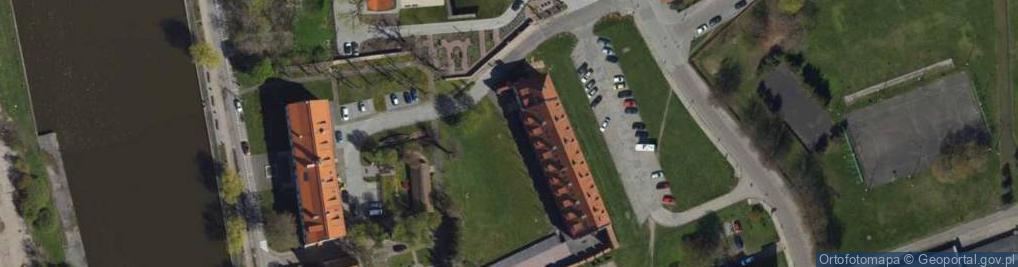 Zdjęcie satelitarne Elbląg, muzeum, expozice nábytku