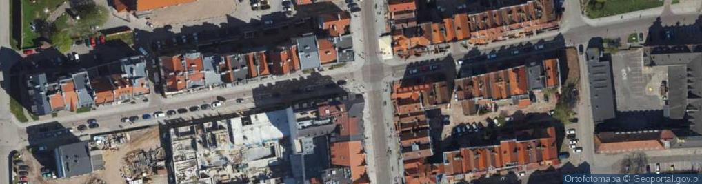 Zdjęcie satelitarne Elbląg, Stary Rynek, Garbary