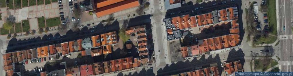Zdjęcie satelitarne Elbląg, Stary Rynek, rekonstrukce města