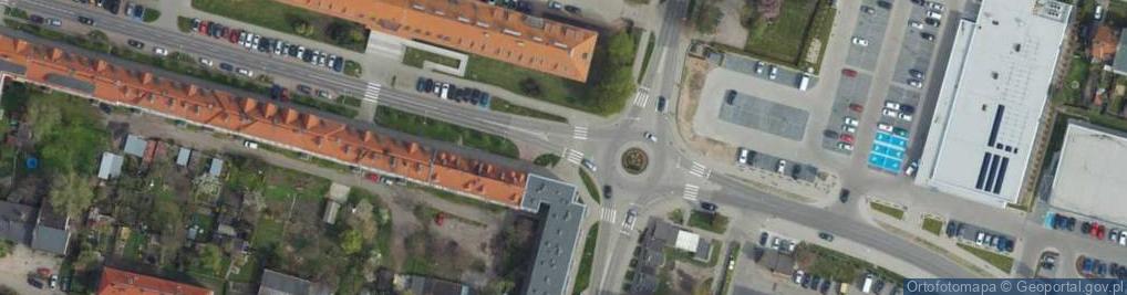 Zdjęcie satelitarne Elbląg, Stefana Zeromskiego, škola