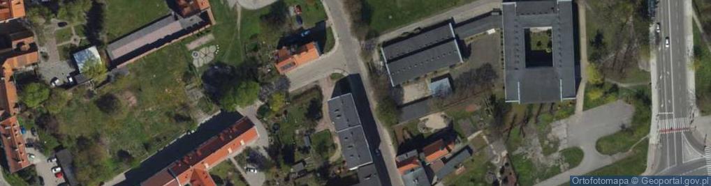Zdjęcie satelitarne Elbląg, Zamkowa, cesta z centra