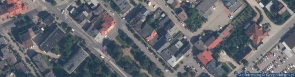Zdjęcie satelitarne Gąbin - kamienica nr 6
