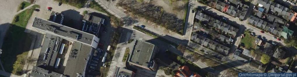 Zdjęcie satelitarne Gdańsk Wrzeszcz wieża ciśnień