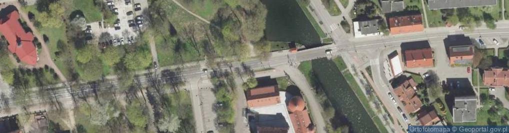 Zdjęcie satelitarne Giżycko - swing bridge (2)